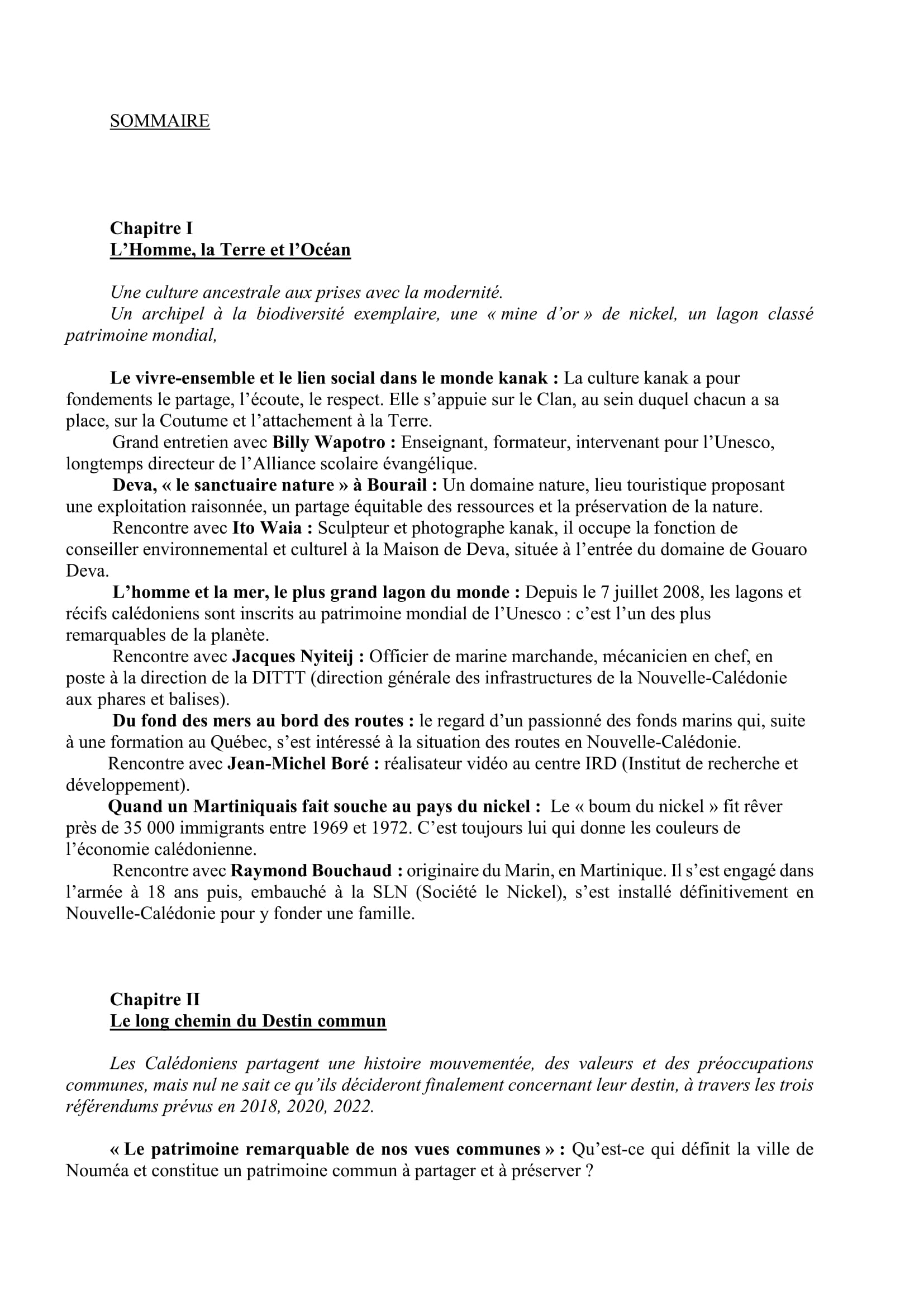sommaire PDF-1